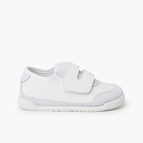 Sapatilhas barefoot combinadas sola branca Branco