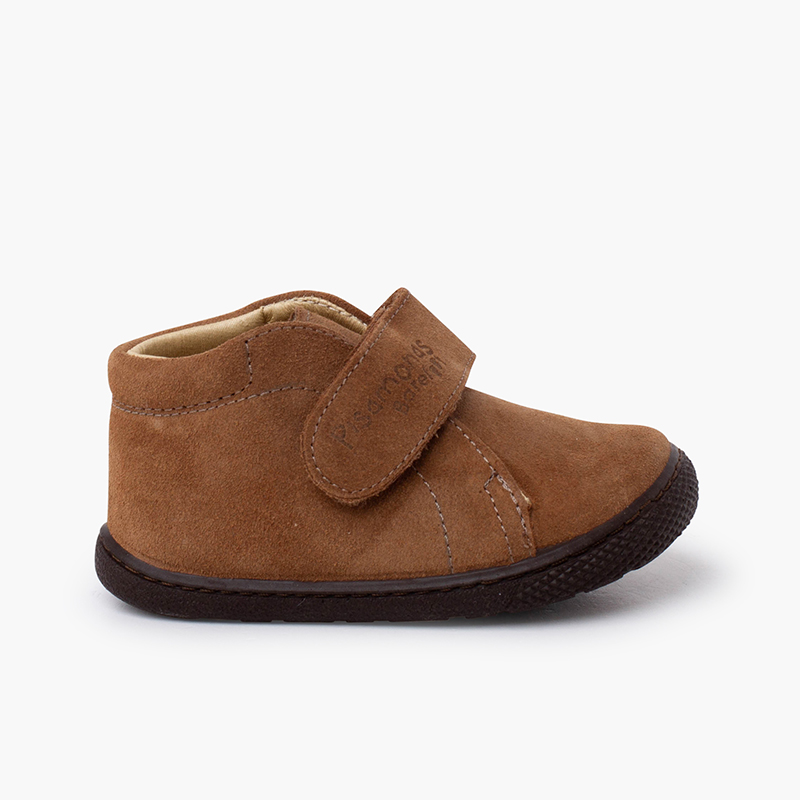 Botas barefoot camurça crianças Taupe