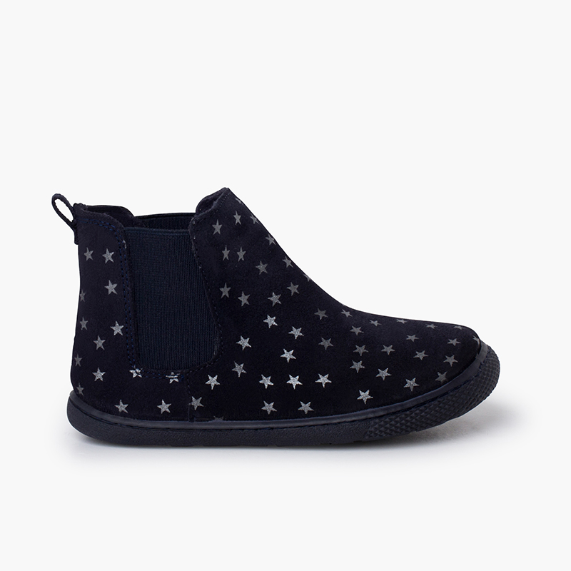 Botas barefoot elásticos estrelas Azul Marinho