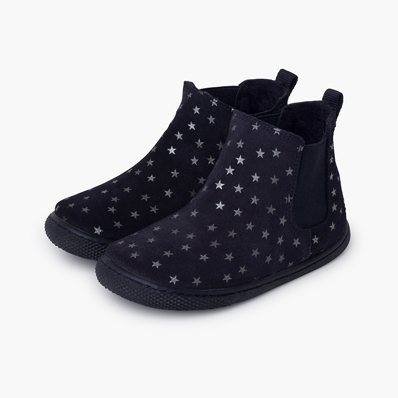 Botas barefoot elásticos estrelas Azul Marinho