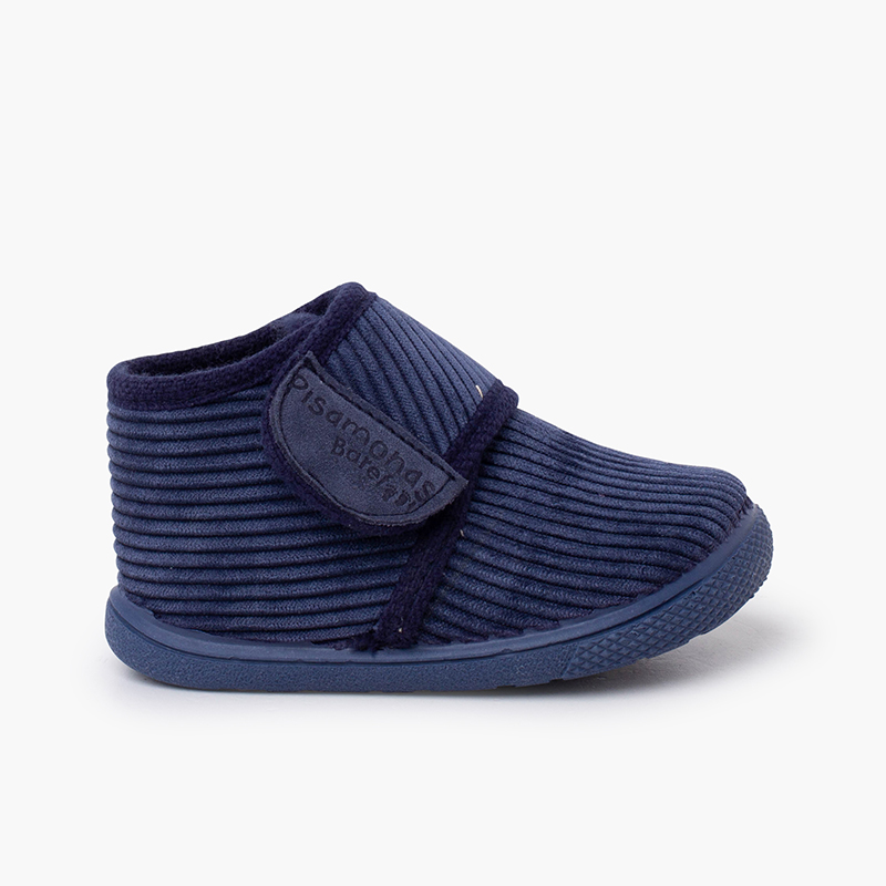 Pantufas bota bombazine barefoot tira aderente Azul Marinho
