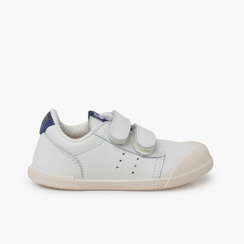 Sapatilhas de desporto pele ténis barefoot Azul Jeans