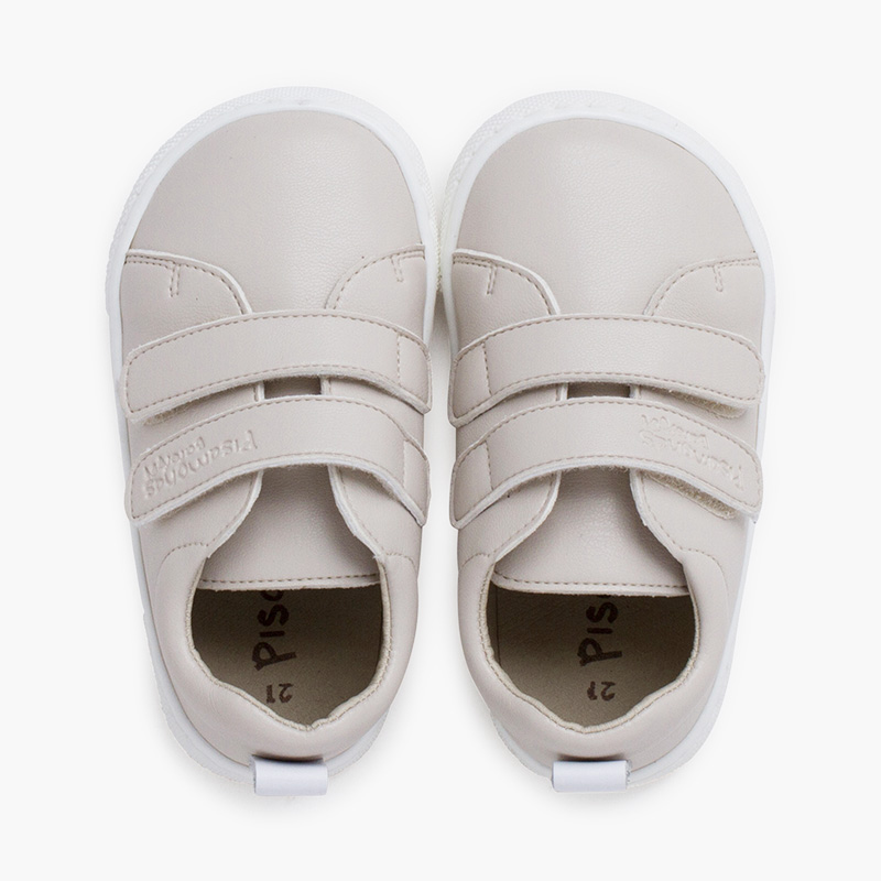 Sapatilhas barefoot cores duplo fecho aderente Cru