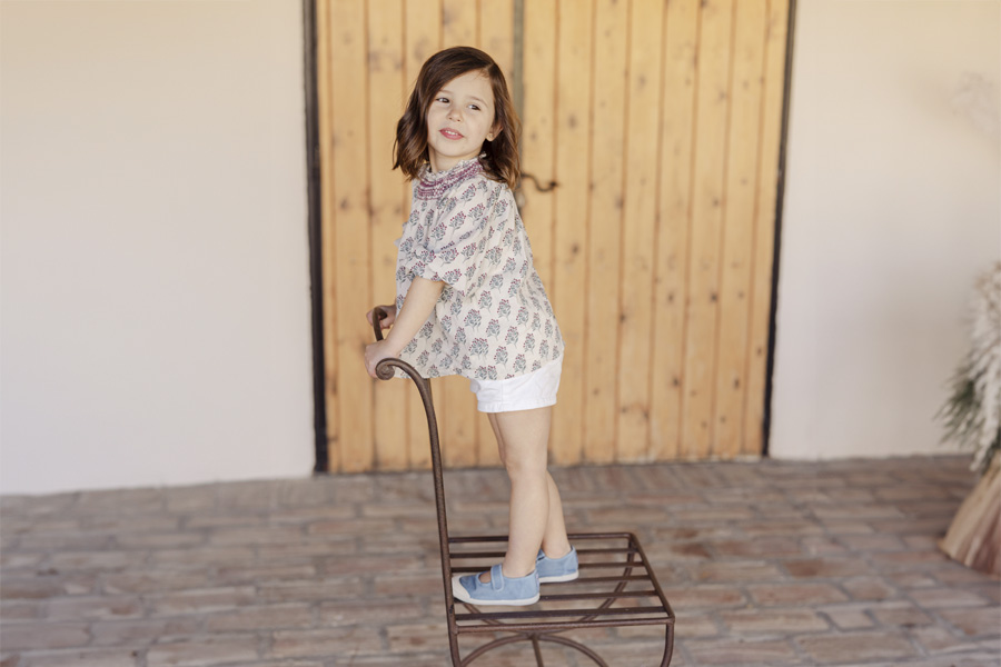 Merceditas barefoot lona lavada
