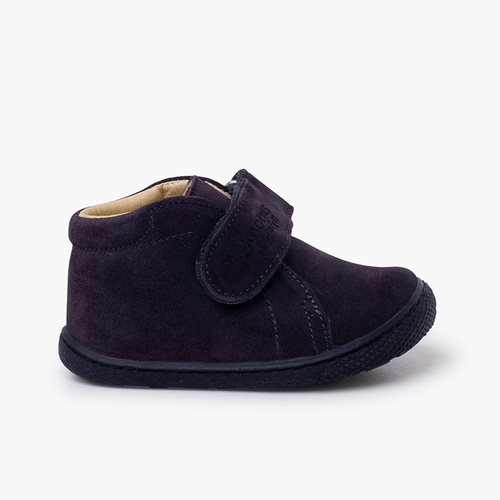 Botas barefoot camurça crianças Azul Marinho