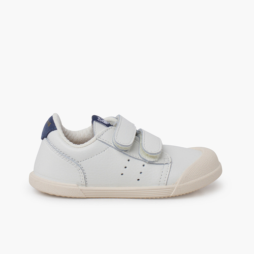 Sapatilhas de desporto pele ténis barefoot Azul Jeans