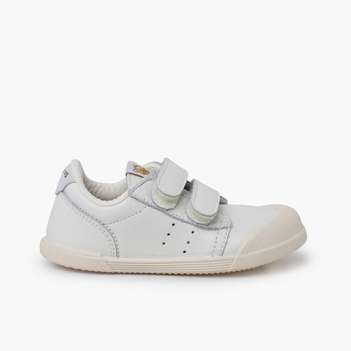 Sapatilhas de desporto pele ténis barefoot Branco