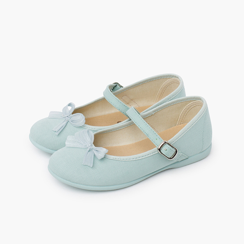 Merceditas laço brilho nacarado Menta