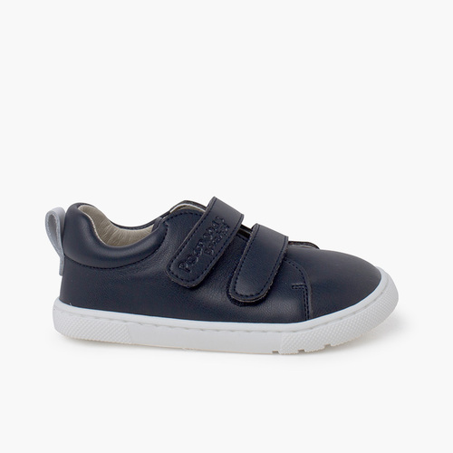 Sapatilhas barefoot cores duplo fecho aderente Azul Navy