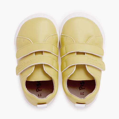 Sapatilhas barefoot cores duplo fecho aderente Amarelo