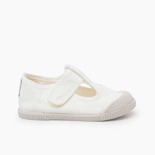 Pepitos barefoot lona lavada Branco
