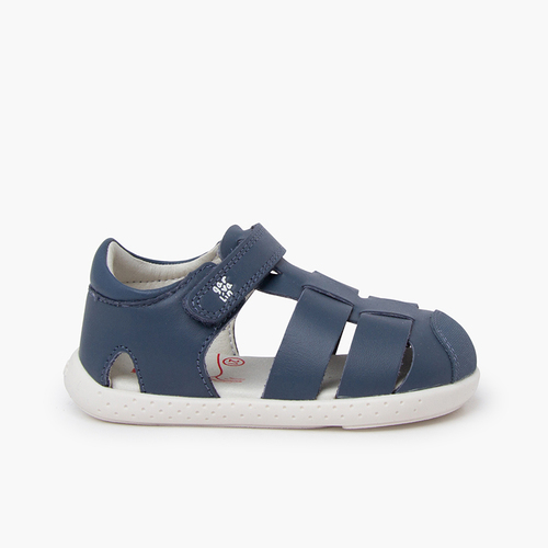 Sandálias flexíveis Garvalín design clássico Azul Jeans
