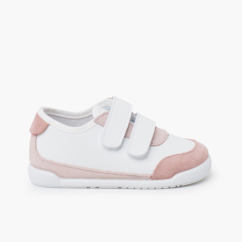 Sapatilhas barefoot combinadas Branco e Rosa