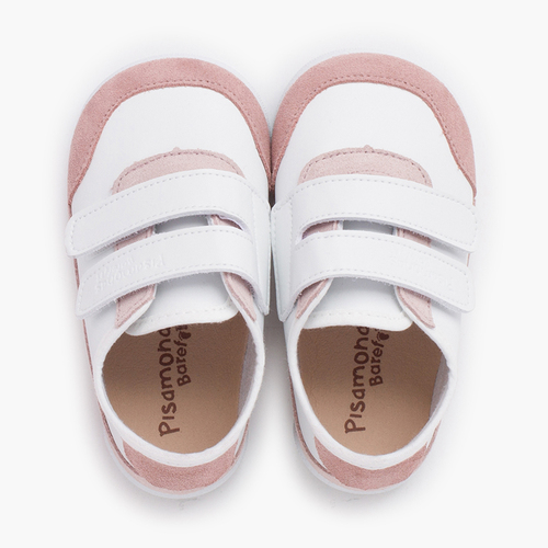 Sapatilhas barefoot combinadas Branco e Rosa