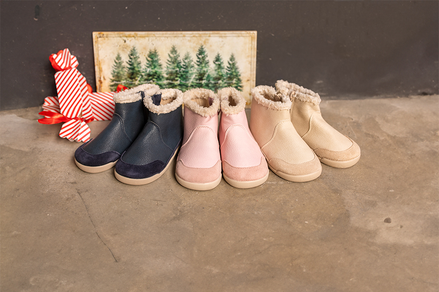 Botas barefoot novapele rebordo felpudo