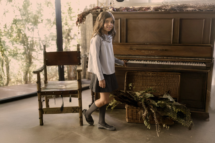 Merceditas elástico tweed brilho