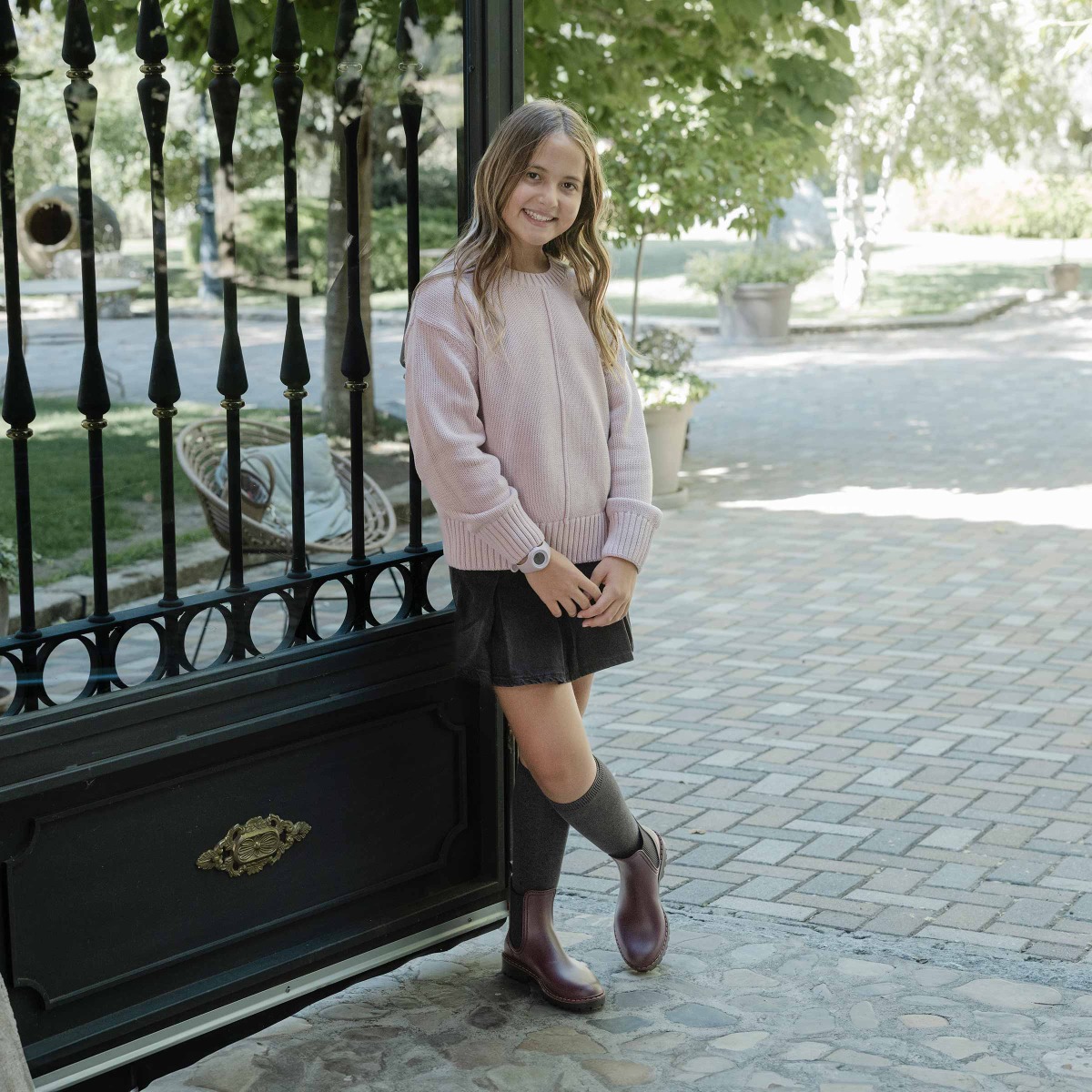 Botins galocha mulher sola track tri Bordeaux