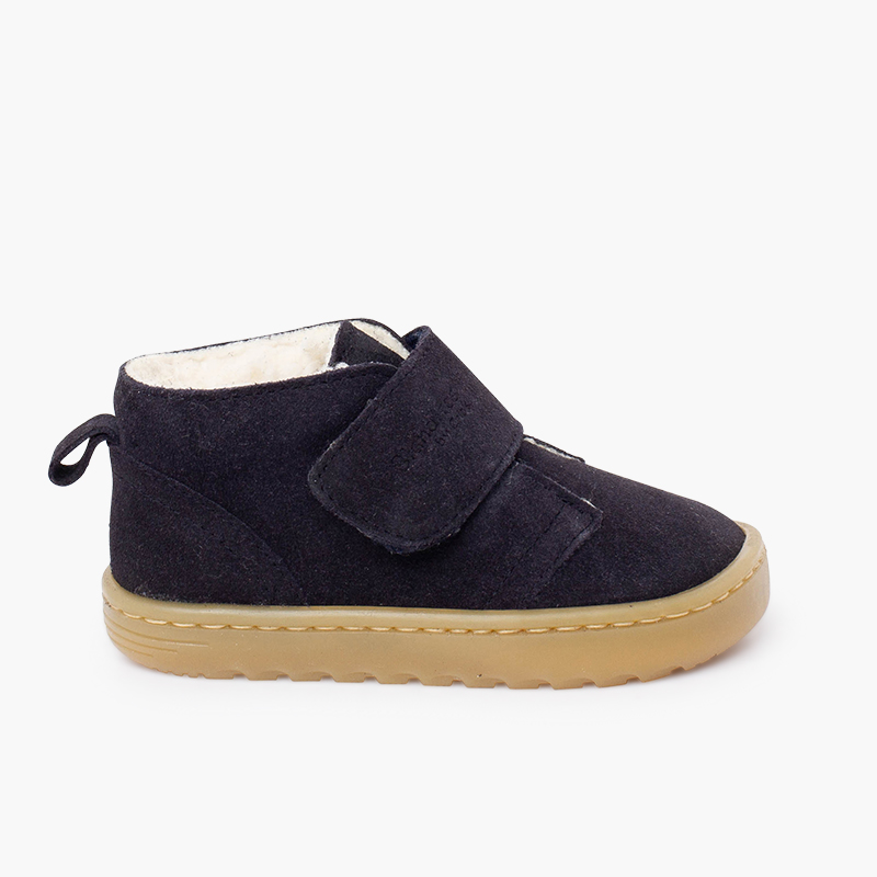 Botas Blanditos camurça forro felpudo Azul Marinho