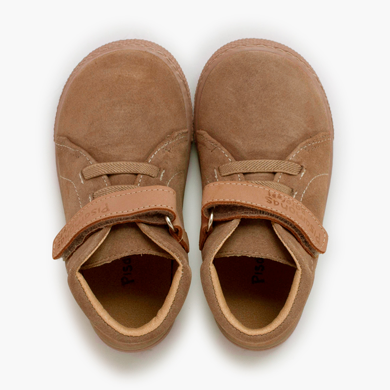 Botas barefoot camurça tira pele e atacadores Terra