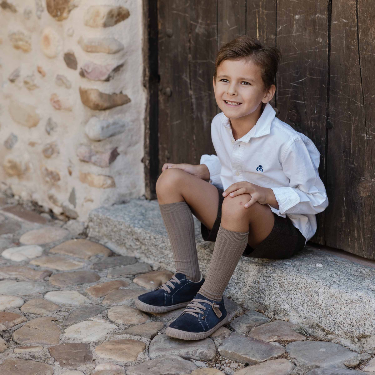 Sapatilhas camurça barefoot atacadores elásticos Azul Jeans