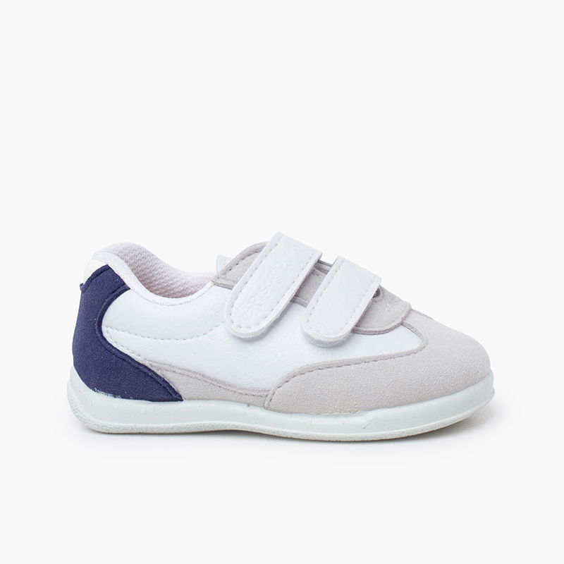 Sapatilhas Desporto Minimalistas Calcanhar Cores Azul Jeans