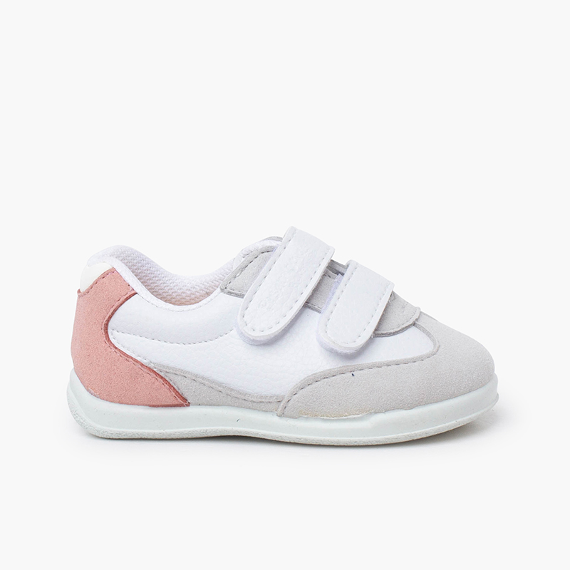 Sapatilhas Desporto Minimalistas Calcanhar Cores Rosa