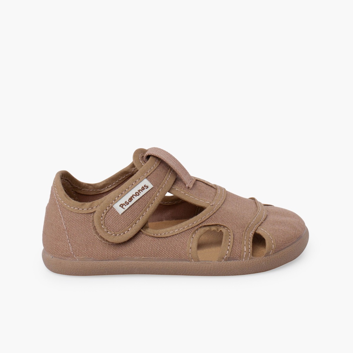 Sandalias barefoot menino lona fecho largo Terra