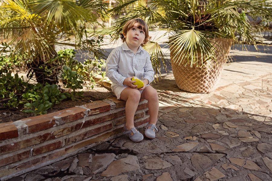 Pepitos barefoot camurça menino primeiros passos