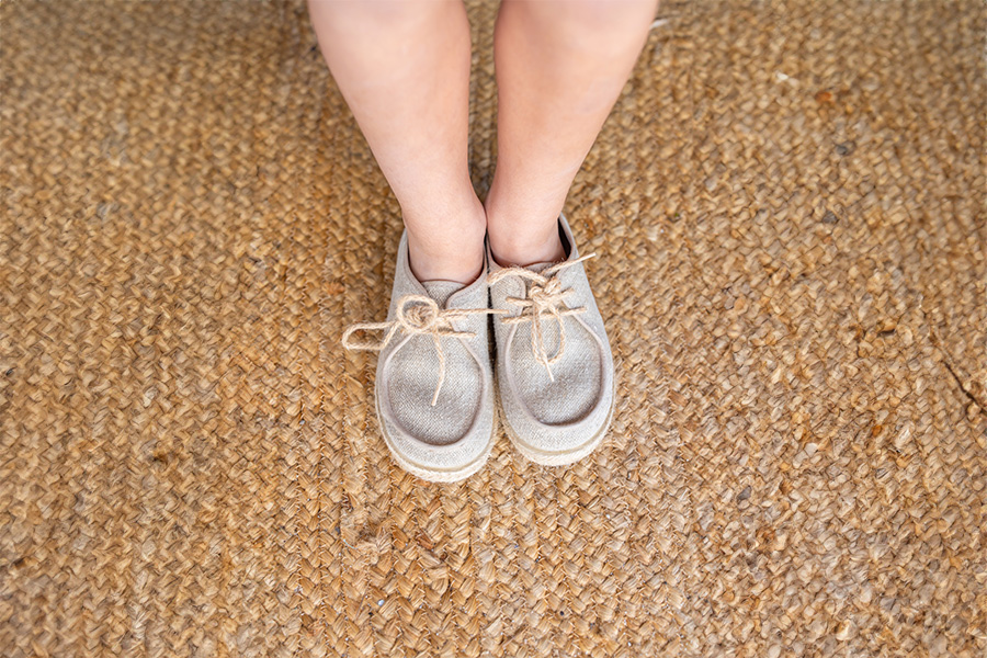 Sapatos vela wallaby menino juta