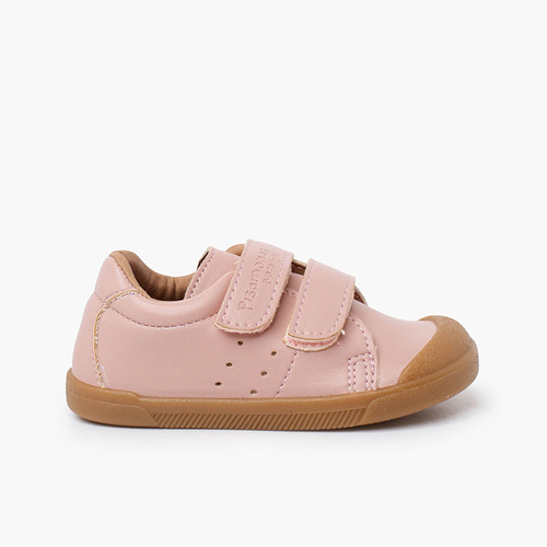 Sapatilhas maleáveis barefoot pele vegana Rosa
