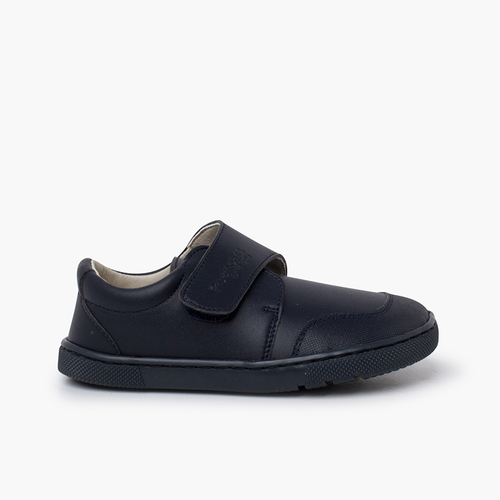 Sapatos Escolares Barefoot Biqueira Reforçada Azul Marinho
