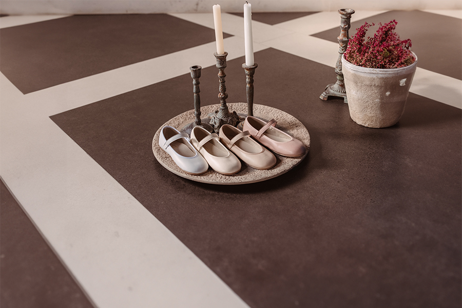 Merceditas Cerimónia barefoot tira aderente botão