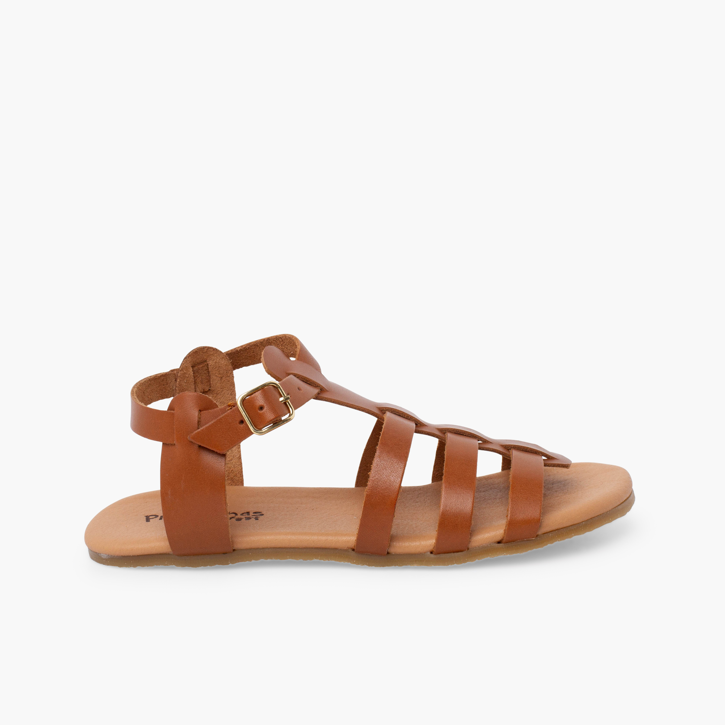Sandalias barefoot gladiador tallas altas Couro