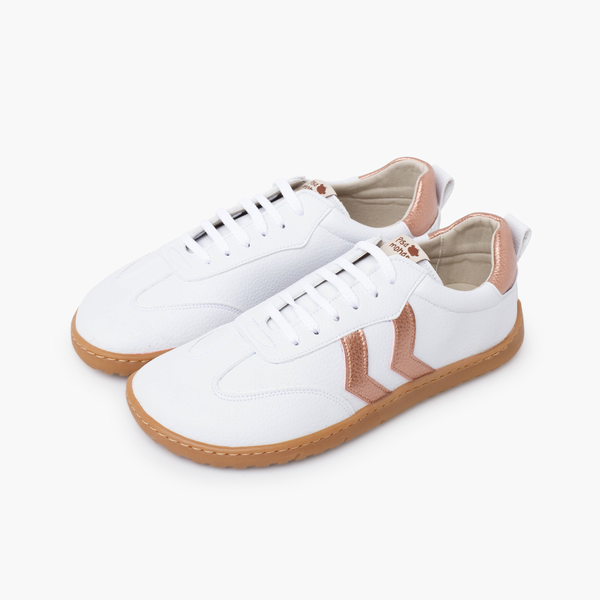 Sapatilhas barefoot atacadores tamanhos grandes Bronze