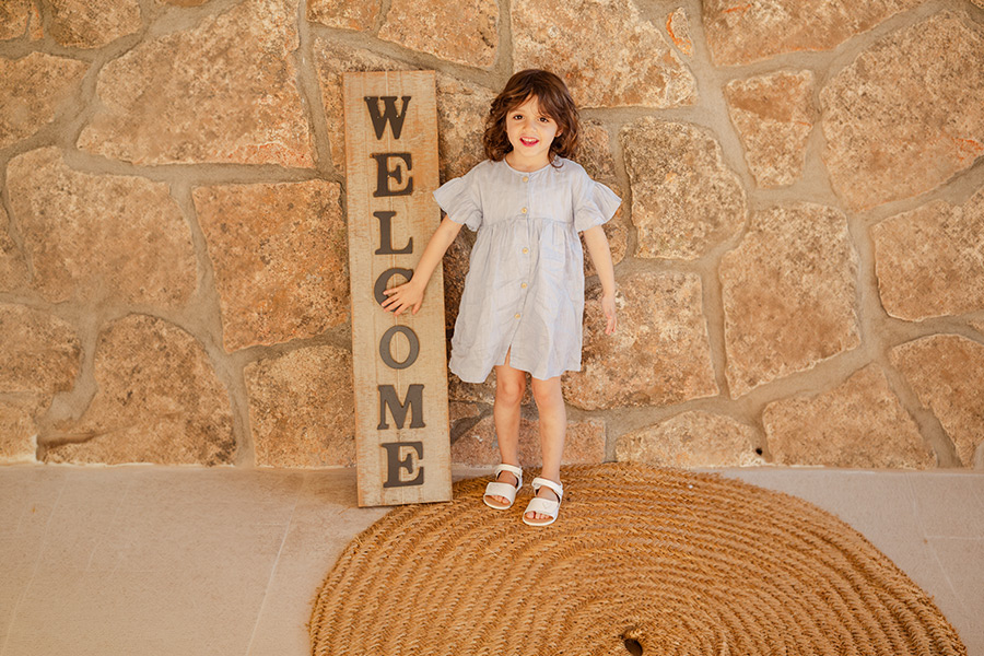 Sandálias barefoot menina pala aderente coração