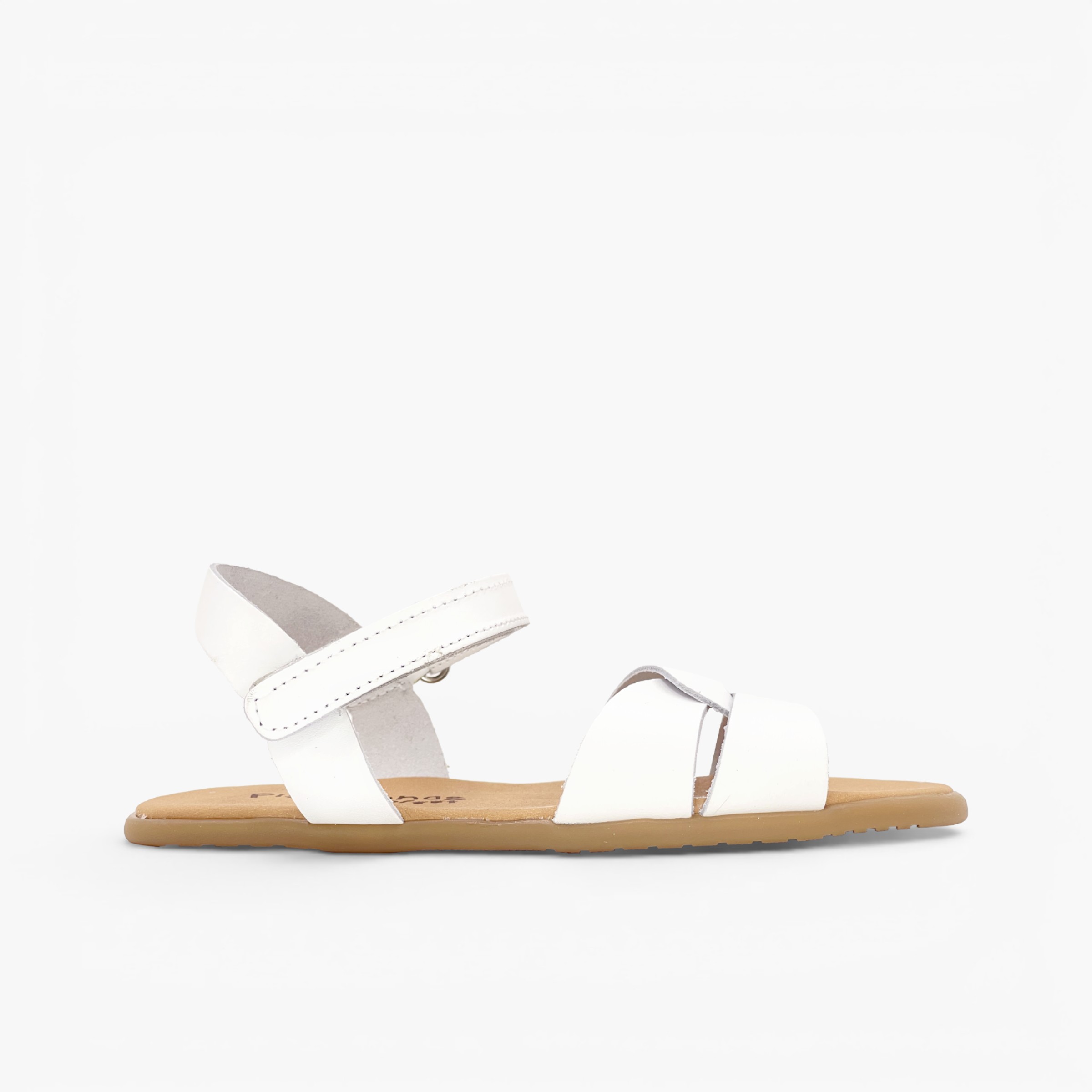 Sandálias barefoot pala entrelaçada menina Branco