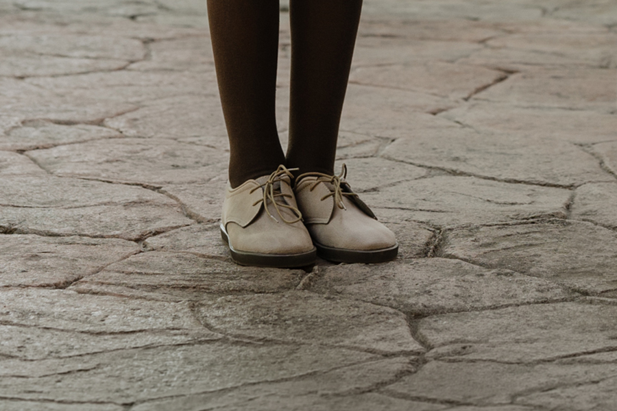Blucher barefoot efeito pele atacadores finos