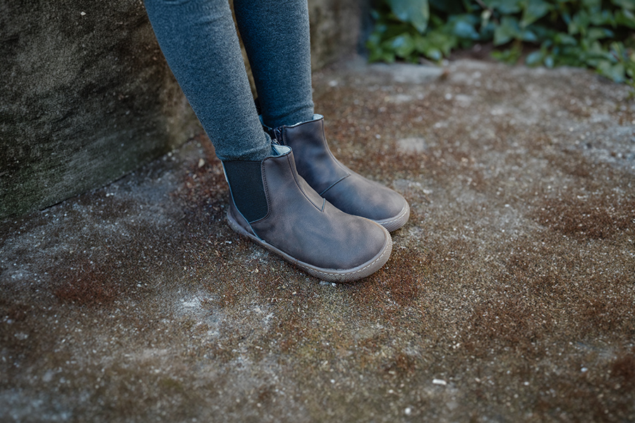 Botas barefoot efeito desgastado crianças