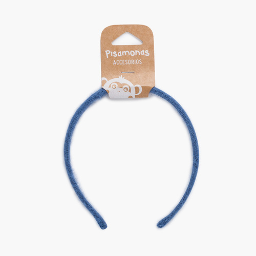 Bandolete fina de lã meninas Azul