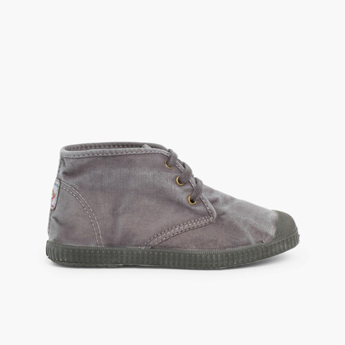 Botas Criança com atacadores Inverno Cinzento