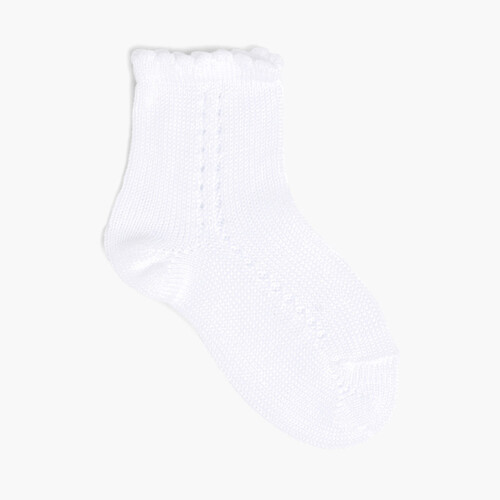 Meias Curtas Croché Cóndor Verão Branco