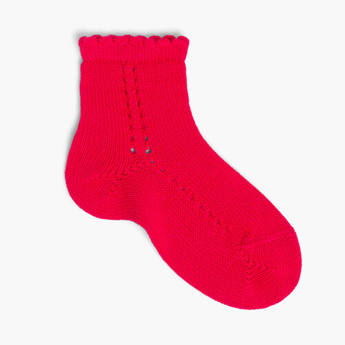 Meias Curtas Croché Cóndor Verão Vermelho