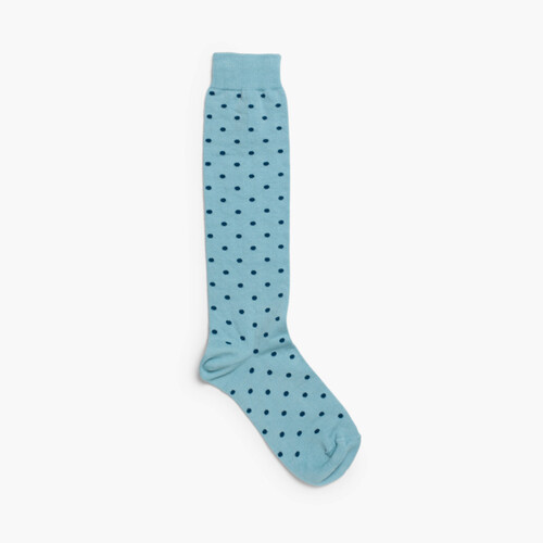 Meias Altas Cóndor às Bolinhas Céu azul