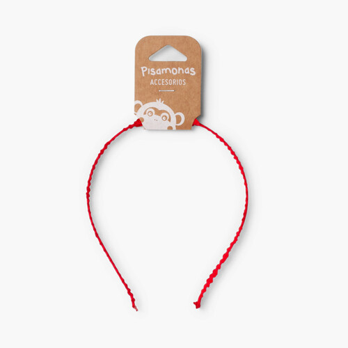 Bandolete Rígida Tela Franzida Vermelho