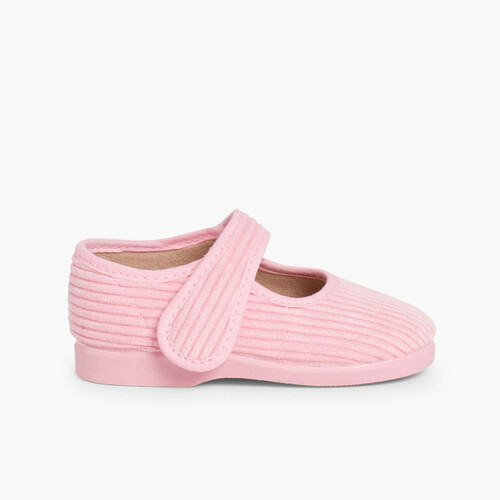 Pantufas Merceditas de Bombazina Meninas Rosa