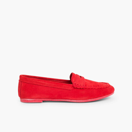 Mocassim de Camurça Norteñas Vermelho