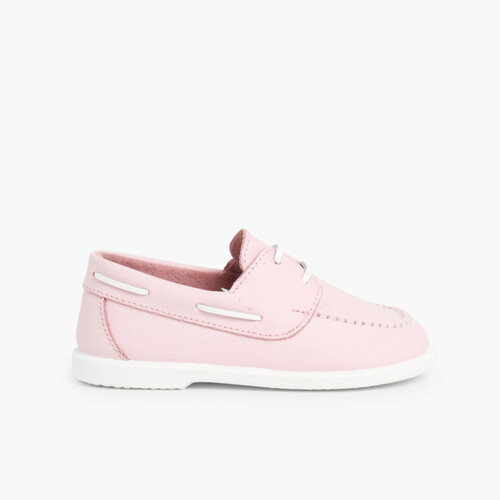 Sapatos de Vela Pele Lavável Rosa