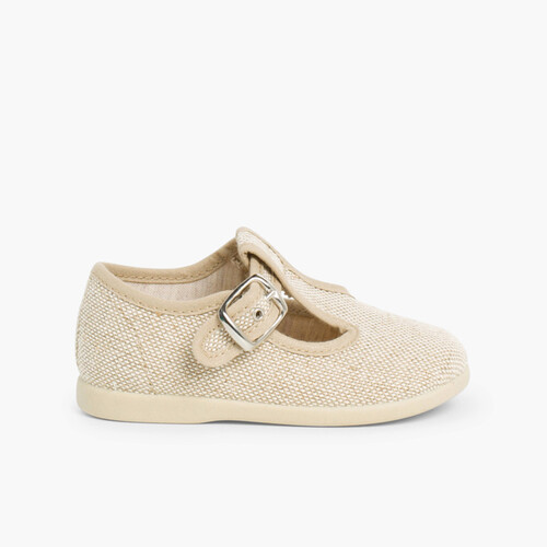 Sapatos Pepito Linho com Fivela Linho