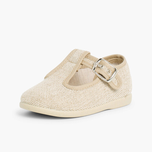 Sapatos Pepito Linho com Fivela Linho