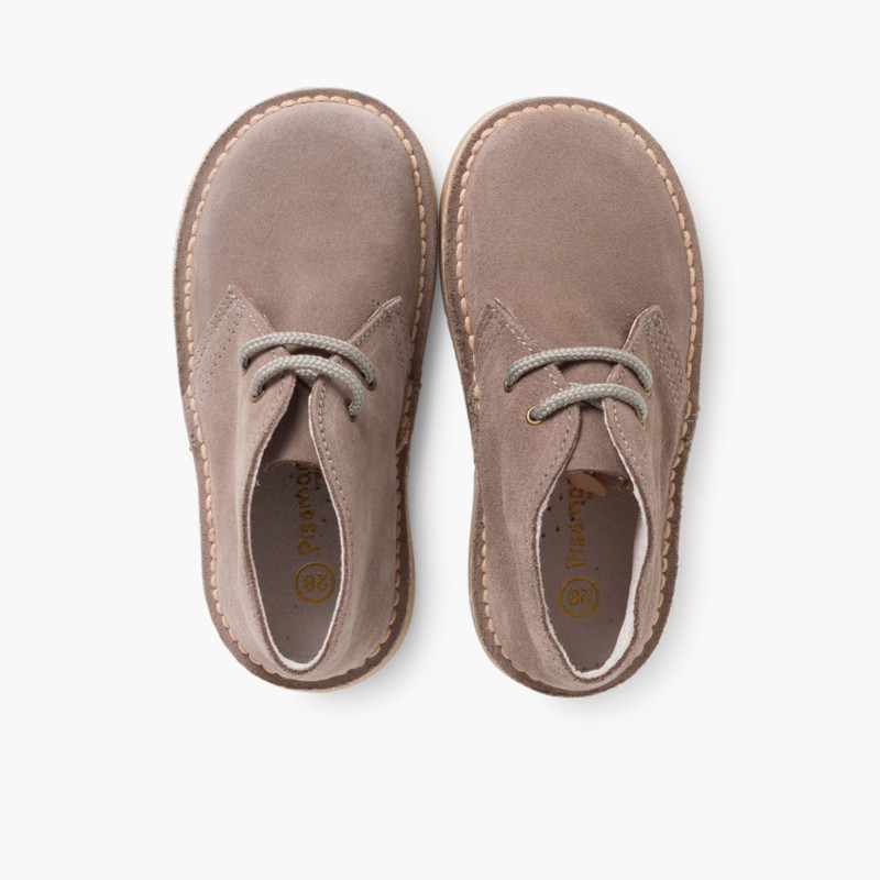 Botas Safari com Atacadores Cinzento